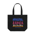 Afrosoul More Than Music Black Shoulder Tote