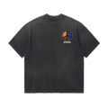 Afrosoul Peace Sunfade Charcoal Tshirt