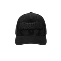 Afrosoul Washed Cotton Leather Applique Pinch Front Cap